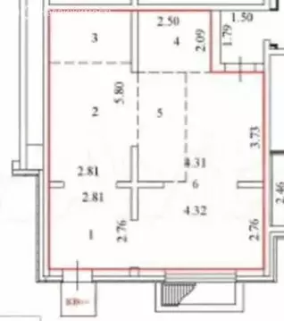 2-комнатная квартира: Екатеринбург, улица Академика Парина, 13 (57.3 ...