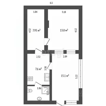 Дом в Ставропольский край, Пятигорск ул. Крайнего (46 м)