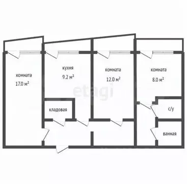 3-к кв. Воронежская область, Воронеж Ленинский просп., 3/2 (64.2 м)