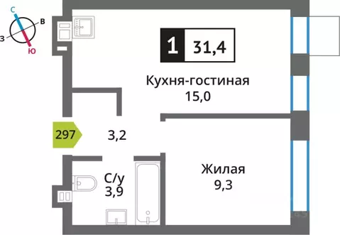Студия Московская область, Красногорск Опалиха мкр, Никольский Квартал ...
