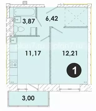 1-к кв. Иркутская область, Иркутский муниципальный округ, пос. ...