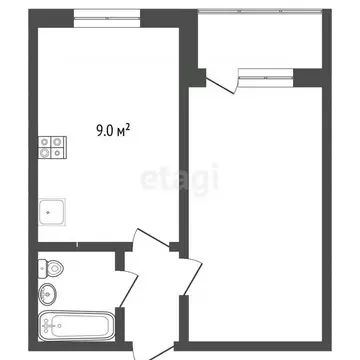 1-к кв. Ярославская область, Ярославль просп. Фрунзе, 67 (32.8 м)