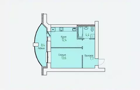 1-к кв. Кировская область, Киров Полевая ул., 11 (42.3 м)