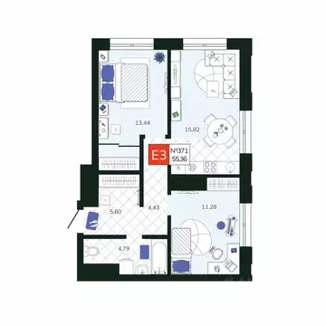 2-к кв. Тульская область, Тула Мясново мкр, Желания жилой комплекс ...