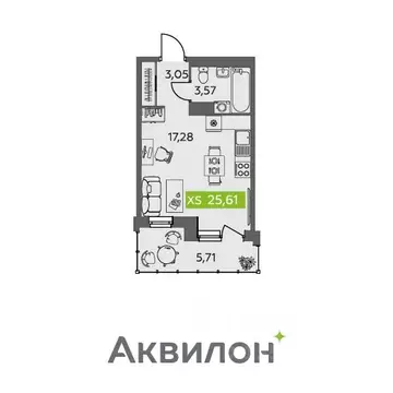 Студия Архангельская область, Северодвинск Аквилонлайн жилой комплекс ...