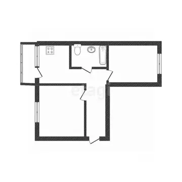 2-к кв. Костромская область, Кострома Никитская ул., 102Б (46.6 м)