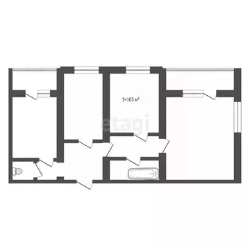 3-к кв. Брянская область, Брянск ул. Дуки, 75 (103.0 м)