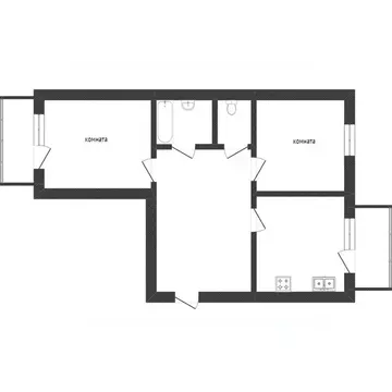 2-к кв. Ярославская область, Ярославль просп. Авиаторов, 11 (73.0 м)