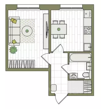 1-к кв. Кировская область, Киров ул. Чистопрудненская, 13А (33.8 м)
