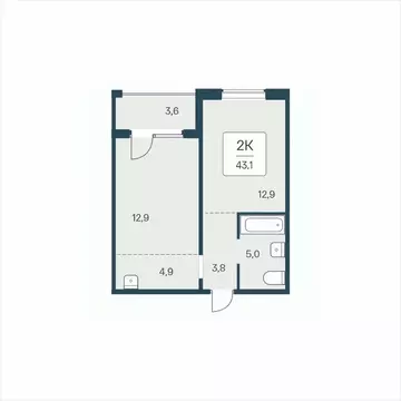 2-к кв. Новосибирская область, Новосибирск ул. Сибиряков-Гвардейцев, ...