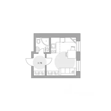 Студия Московская область, Балашиха 39-й мкр, Пехра жилой комплекс, к8 ...