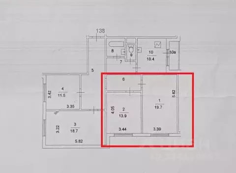 4-к кв. Москва ул. Обручева, 22 (101.7 м)