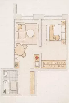 1-к кв. Томская область, Томский район, д. Кисловка, Северный мкр ул. ...