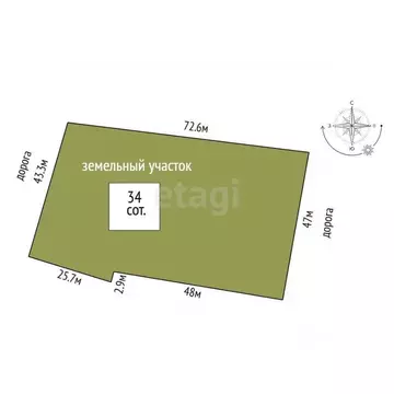 Участок в Пермский край, Суксунский муниципальный округ, с. Тис  (39.0 ...