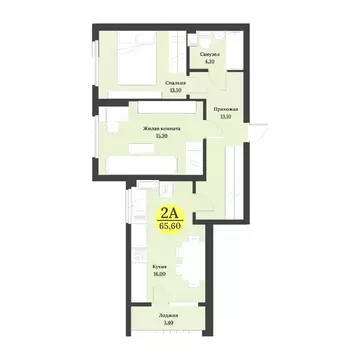 2-к кв. Ставропольский край, Невинномысск бул. Мира (65.6 м)