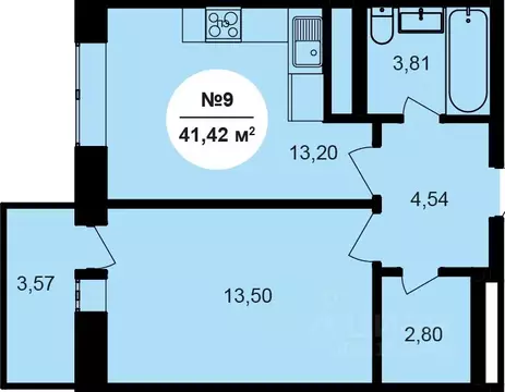 1-к кв. Калужская область, Обнинск 51А мкр, Парковый Центр жилой ...