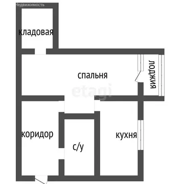1-комнатная квартира: Воронеж, улица Еремеева, 33 (30 м)