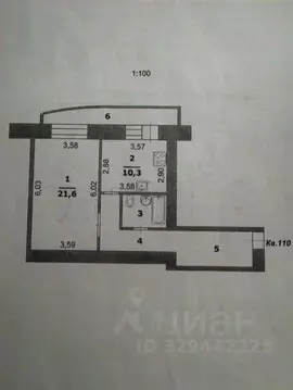 1-к кв. Белгородская область, Белгород ул. Победы, 165 (49.3 м)