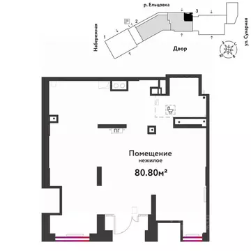 Торговая площадь в Новосибирская область, Новосибирск Сухарная ул., ...