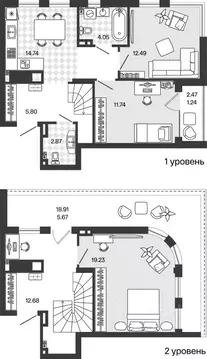 3-к кв. Калининградская область, Гурьевский муниципальный округ, пос. ...
