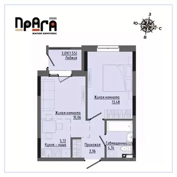 1-к кв. Удмуртия, Ижевск Комсомольская ул., 83 (38.21 м)