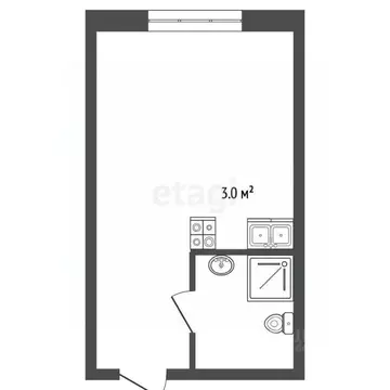 Студия Пермский край, Пермь Автозаводская ул., 30 (23.1 м)
