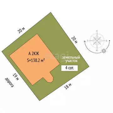 Дом в Тюмень, территория СОСН Калинка, 1-я Вишнёвая улица (138.2 м)