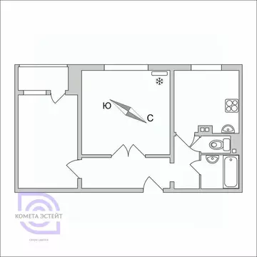 2-к кв. Москва ул. Милашенкова, 12В (52.1 м)