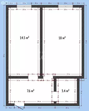 1-комнатная квартира: Каспийск, проспект Акулиничева, 33А (42.5 м)