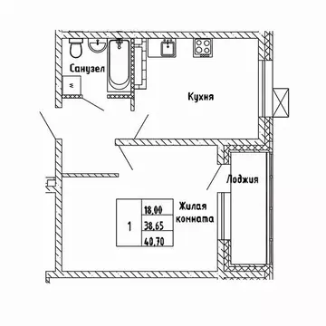 1-к кв. Сахалинская область, Южно-Сахалинск Горизонт жилой комплекс ...