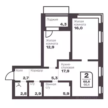 2-к кв. Челябинская область, Магнитогорск Голос Притяжение жилой ...