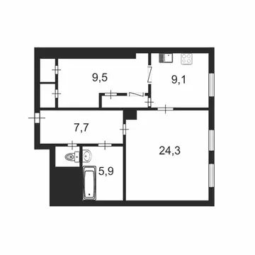 1-к кв. Санкт-Петербург Невский просп., 146 (65.3 м)