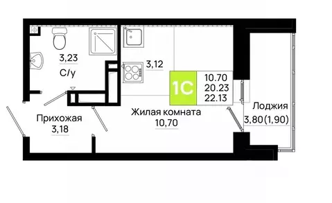 Студия Ростовская область, Ростов-на-Дону Нефтекачка кв-л, Октябрь ...