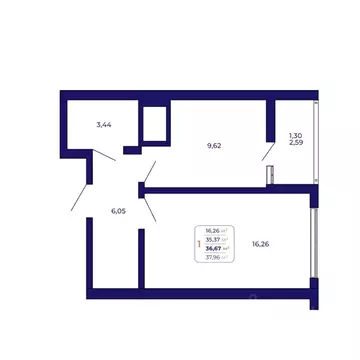 1-к кв. Башкортостан, Уфа Затон-Восточный жилрайон, Паруса жилой ...