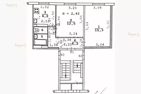 2-комнатная квартира: Екатеринбург, улица Патриотов, 10 (43 м)