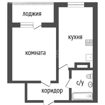 1-комнатная квартира: Ульяновск, улица Игошина, 10 (38 м)