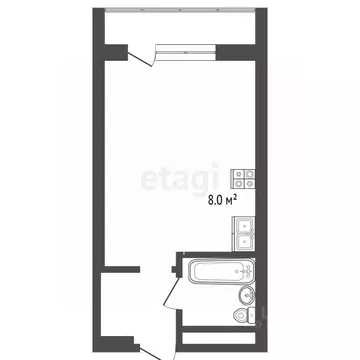 Студия Краснодарский край, Анапа Владимирская ул., 154к1 (34.0 м)