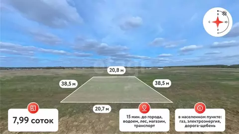 Участок в Тюменская область, Тюменский муниципальный округ, ...