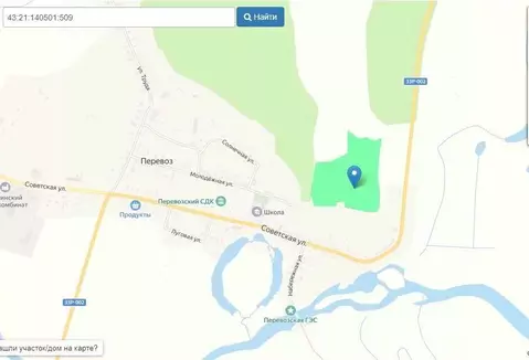 Участок в Кировская область, Нолинский район, д. Перевоз  (760.43 ...