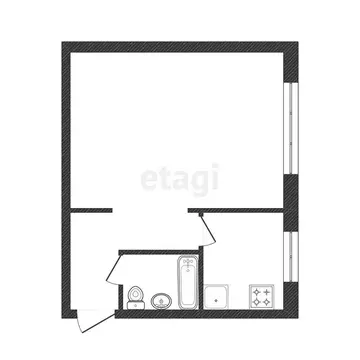 1-комнатная квартира: Златоуст, проспект имени Ю.А. Гагарина, 1-я ...