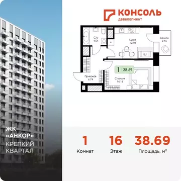1-к кв. Нижегородская область, Нижний Новгород 15-й Канавинского ...