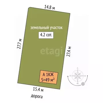 Дом в Тюменская область, Тюмень СОСН Рябинка тер., ул. Виноградная (49 ...