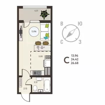 Студия Воронежская область, с. Новая Усмань бул. Художников, 6 (26.68 ...