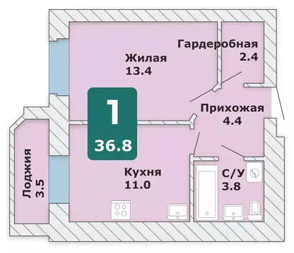1-к кв. Чувашия, Чебоксары Новый Город мкр, Время жить жилой комплекс ...