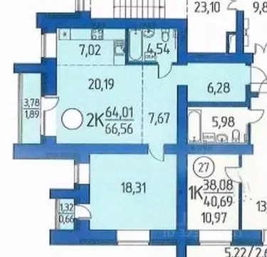 1-к кв. Томская область, Томский район, д. Кисловка, Левобережный мкр ...