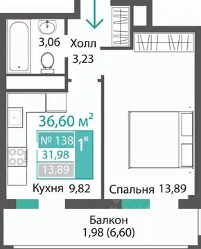 1-к кв. Крым, Симферопольский район, с. Мирное ПроПолис жилой комплекс ...