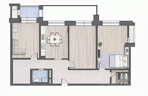 3-к кв. Калининградская область, Калининград ул. 9 Апреля (75.8 м)