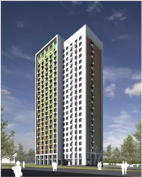 2-к кв. Нижегородская область, Нижний Новгород ул. Родионова (65.24 м)