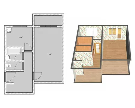 1-к кв. Ленинградская область, Лужский район, Заклинское с/пос, д. ...