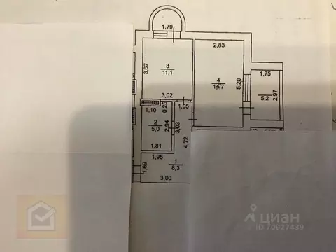 1-к кв. Севастополь ул. Комбрига Потапова, 37к3 (47.3 м)